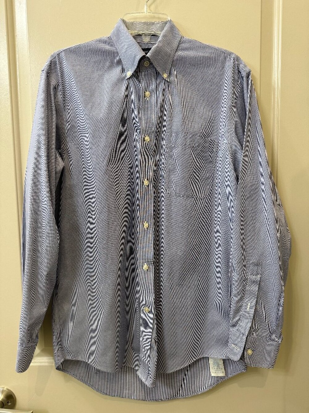 Lands' End Mens 15/33 Long Sleeve Button Down Shirt